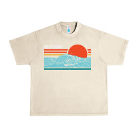 Sandshell vintage california wave surf retro 80s california beach surfing Urban Heavy Tee - linhVisuals