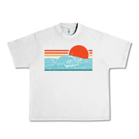 Lunar Rock vintage california wave surf retro 80s california beach surfing Urban Heavy Tee - linhVisuals