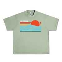 Oil Green vintage california wave surf retro 80s california beach surfing Urban Heavy Tee - linhVisuals