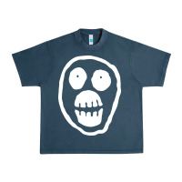 Midnight Navy the mighty boosh monkey skull Urban Heavy Tee - linhVisuals
