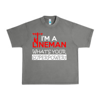 Tornado im a lineman whats your superpower Urban Heavy Tee - linhVisuals