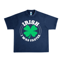 Navy irish i was faster Urban Heavy Tee - linhVisuals