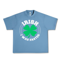Pebble Blue irish i was faster Urban Heavy Tee - linhVisuals