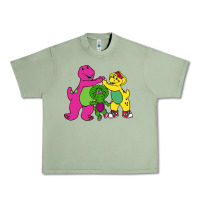 Oil Green barney legendary Urban Heavy Tee - linhVisuals