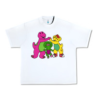 White barney legendary Urban Heavy Tee - linhVisuals