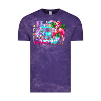 Cloud Purple bea flamingo in a flock of pigeons Vintage Tee - CowhideDigitalArt