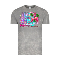 Cloud Rock bea flamingo in a flock of pigeons Vintage Tee - CowhideDigitalArt
