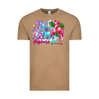 Vintage Coffee bea flamingo in a flock of pigeons Vintage Tee - CowhideDigitalArt