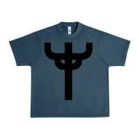 Midnight Navy red-judas-priest cross Urban Heavy Tee - linhVisuals