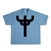 Pebble Blue red-judas-priest cross Urban Heavy Tee - linhVisuals