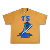 Peanut Butter 1 retro high og dark marina blue tee shoes dripping got em t shirt Urban Heavy Tee - linhVisuals