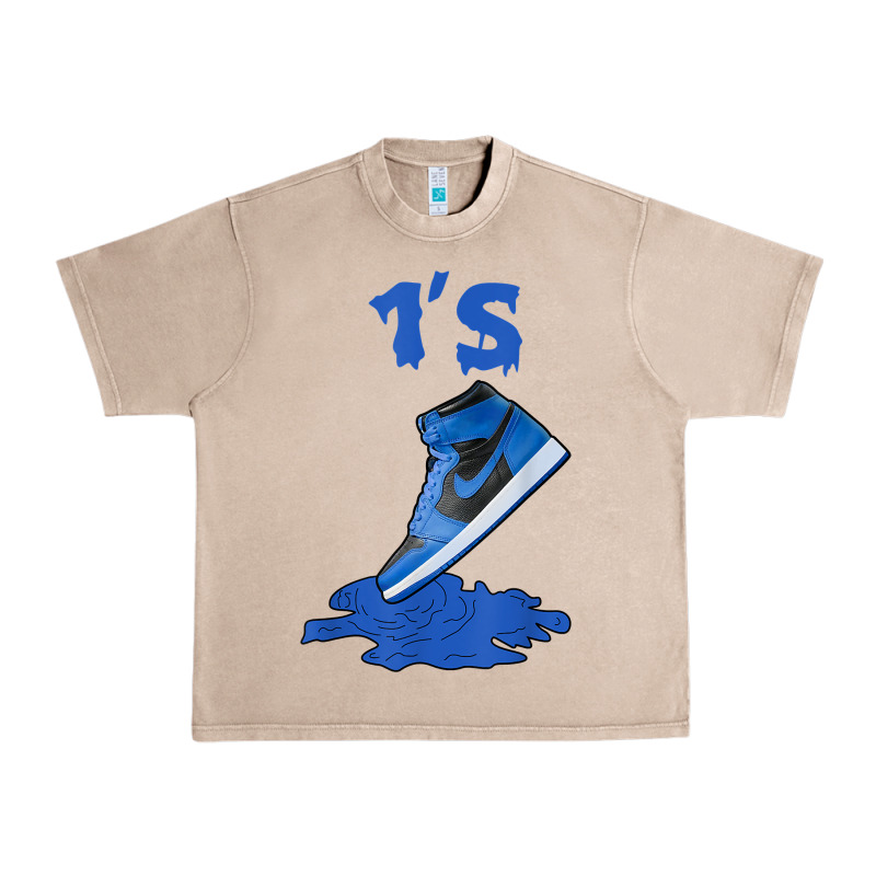 1 Retro High Og Dark Marina Blue Tee Shoes Dripping Got Em T Shirt Urban Heavy Tee by linhVisuals | Teevron