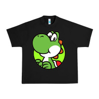Black Cartoon Yoshi Urban Heavy Tee - linhVisuals