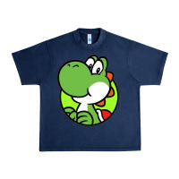 Navy Cartoon Yoshi Urban Heavy Tee - linhVisuals