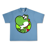 Pebble Blue Cartoon Yoshi Urban Heavy Tee - linhVisuals