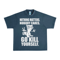 Midnight Navy kill yourself classic foamy the squirrel Urban Heavy Tee - linhVisuals
