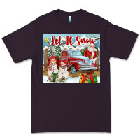 Plum Let It Snow Tumbler Premium Tee - FaDigitalArtStudio