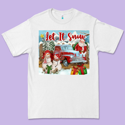 Let It Snow Tumbler Premium Tee Designed By Fadigitalartstudio