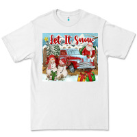 White Let It Snow Tumbler Premium Tee - FaDigitalArtStudio