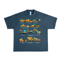 Midnight Navy construction excavator vehicle boys builder heavy equipment t shirt Urban Heavy Tee - linhVisuals