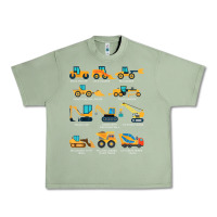 Oil Green construction excavator vehicle boys builder heavy equipment t shirt Urban Heavy Tee - linhVisuals