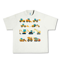 Pistachio construction excavator vehicle boys builder heavy equipment t shirt Urban Heavy Tee - linhVisuals