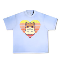 Grape Ice cute hamster design retro heart shape vintage t shirt Urban Heavy Tee - linhVisuals