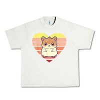 Pistachio cute hamster design retro heart shape vintage t shirt Urban Heavy Tee - linhVisuals