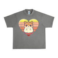 Tornado cute hamster design retro heart shape vintage t shirt Urban Heavy Tee - linhVisuals