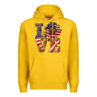 Lemon patriotic sunflower love Premium Hoodie - BarkalooDesign