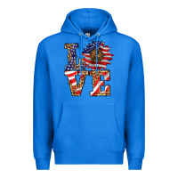 True Royal patriotic sunflower love Premium Hoodie - BarkalooDesign