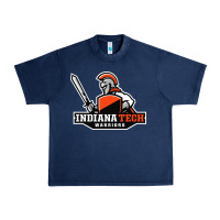 Navy indiana institute of technology warrior Urban Heavy Tee - linhVisuals