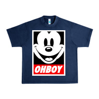 Navy ohboy Urban Heavy Tee - linhVisuals