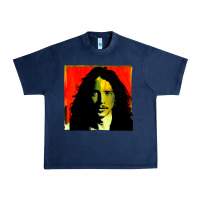 Navy chris cornell best legend Urban Heavy Tee - linhVisuals