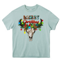 Arona merry christmas bull skull Heavy Core Tee - RanaPortraitStore