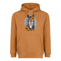 Meerkat Sunflower Donkey Heavyweight Hoodie - RanaPortraitStore
