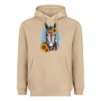 Mushroom Sunflower Donkey Heavyweight Hoodie - RanaPortraitStore