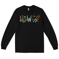 Black howdy Long Sleeve Tee - CowhideDigitalArt