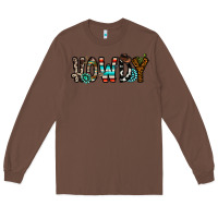 Chestnut howdy Long Sleeve Tee - CowhideDigitalArt