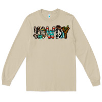 Mushroom howdy Long Sleeve Tee - CowhideDigitalArt