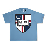 Pebble Blue university catholic Urban Heavy Tee - linhVisuals