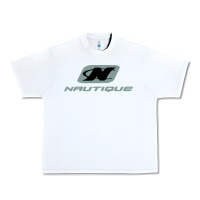 White Nautique Boats Urban Heavy Tee - linhVisuals