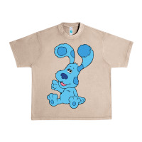 French Oak blues clues on red sofa Urban Heavy Tee - linhVisuals