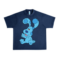 Navy blues clues on red sofa Urban Heavy Tee - linhVisuals