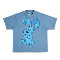 Pebble Blue blues clues on red sofa Urban Heavy Tee - linhVisuals