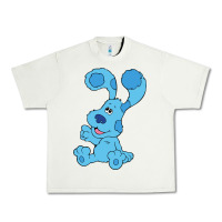 Pistachio blues clues on red sofa Urban Heavy Tee - linhVisuals