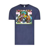 Vintage Denim easter Vintage Tee - CowhideDigitalArt