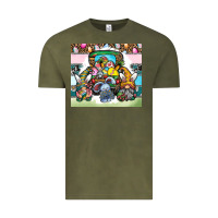 Vintage Olive easter Vintage Tee - CowhideDigitalArt