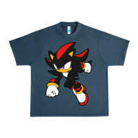 Midnight Navy shadow the hedgehog Urban Heavy Tee - linhVisuals