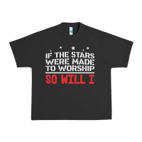 Pigment Black if the stars were to worship so will i Urban Heavy Tee - linhVisuals